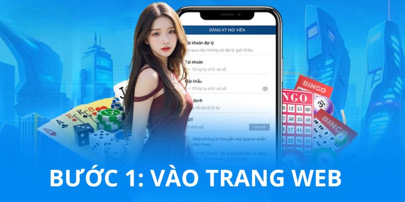 Bước đầu tiên của đăng ký 68 Game Bài là bạn vào website chính thức